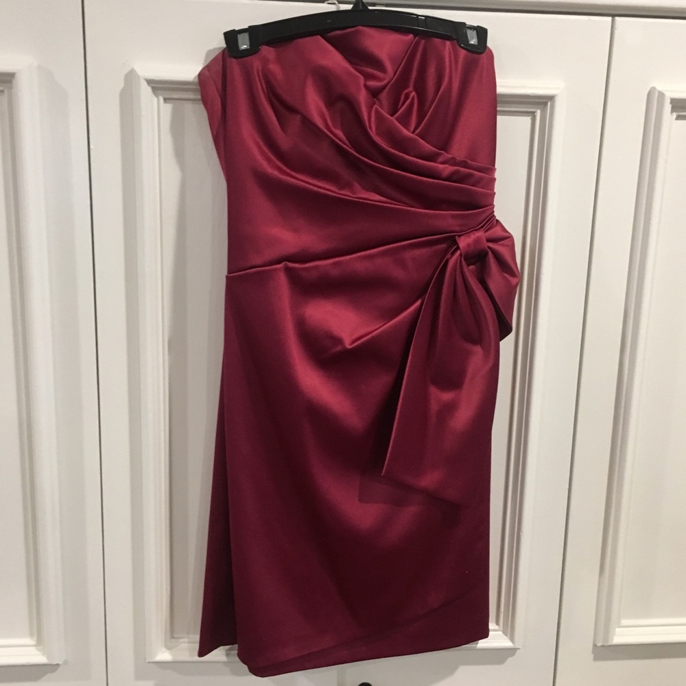 Raspberry pink cocktail dress